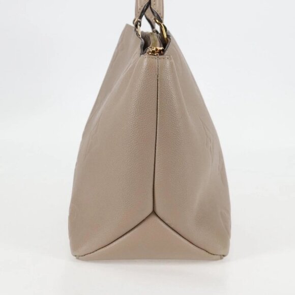 LOUIS VUITTON Monogram Empreinte Grand Palais MM Bag Beige M45833 LV Auth PP672M - Picture 5 of 16